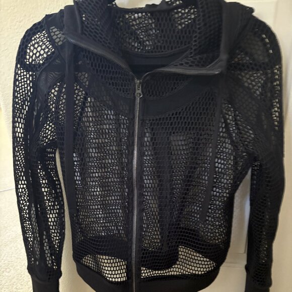 Alo Black mesh jacket Size S - Picture 1 of 5